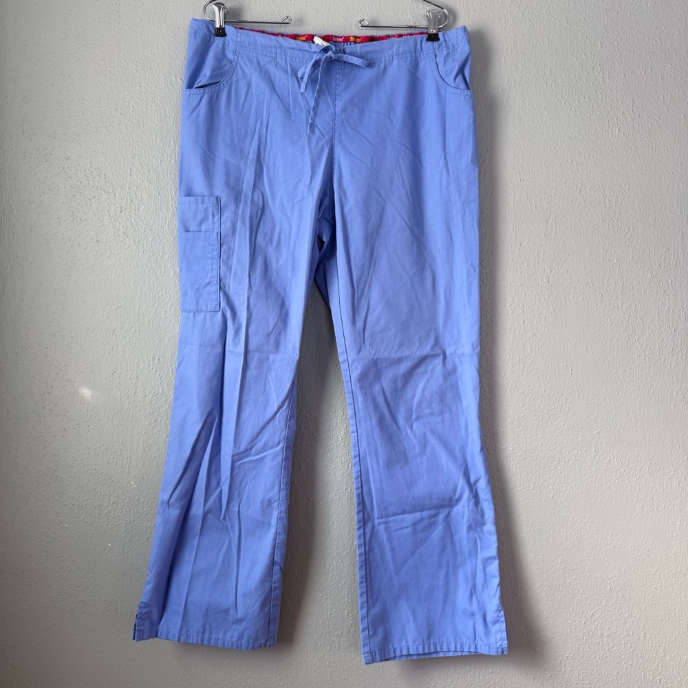 Dickies Medical Uniforms Scrub Pants Unisex Fit Light Blue Pull on size M